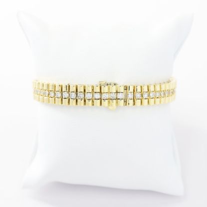Picture of 14k Yellow Gold Diamond Bracelet