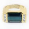 Picture of 14k Yellow Gold Tourmaline & Diamond Ring
