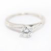 Picture of 14k White Gold Diamond Solitaire Ring