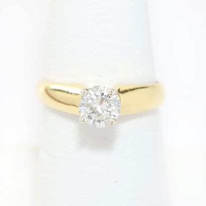 Picture of 18k Yellow Gold Solitaire Ring