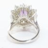 Picture of 14k White Gold Oval Amethyst & Diamond Halo Ring