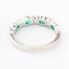 Picture of 18k White Gold Oval Emerald & Diamond Ring