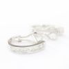 Picture of 14k White Gold Diamond Half Hoop Earrings