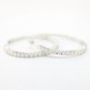 Picture of 14k White Gold Brilliant Diamond Hoop Earrings