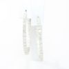 Picture of 14k White Gold Brilliant Diamond Hoop Earrings