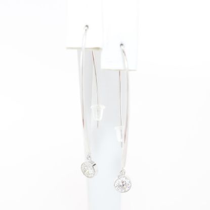 Picture of 14k White Gold Diamond Earrings