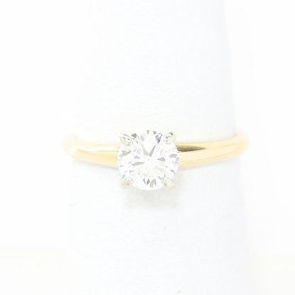 Picture of 14k Yellow Gold Brilliant Diamond Ring