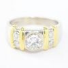 Picture of Platinum & 18k Yellow Gold Brilliant Diamond Ring