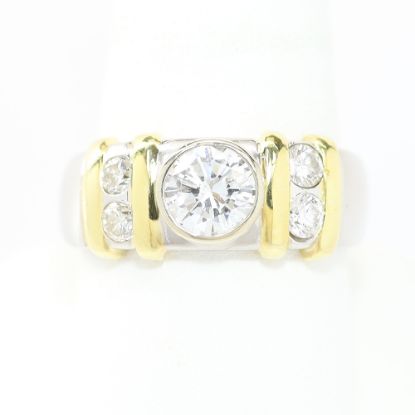 Picture of Platinum & 18k Yellow Gold Brilliant Diamond Ring