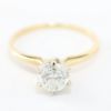 Picture of 14k Yellow Gold Diamond Solitaire Ring