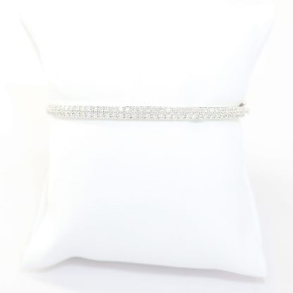 Picture of 14k White Gold Diamond Bangle Bracelet