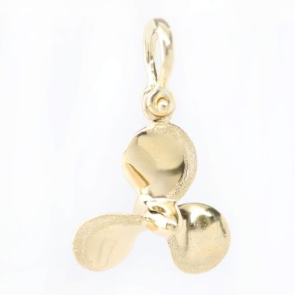 Picture of 14k Yellow Gold Propeller Pendant