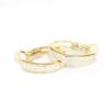 Picture of 18k Yellow Gold Diamond Hoop Earrings