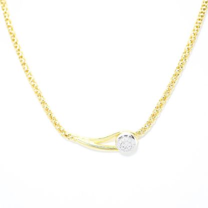 Picture of 18k Two Tone Gold Diamond Necklace