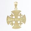 Picture of 18k Yellow Gold Diamond Cross Pendant