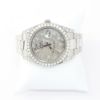 Picture of Rolex Oyster Perpetual Datejust Custom Silver & Diamond Dial Watch 