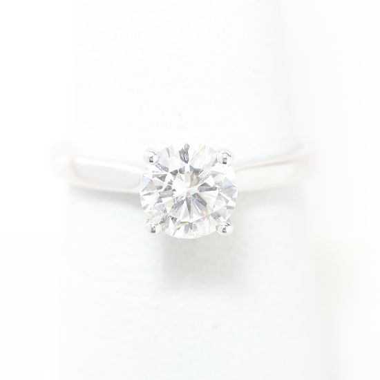 Picture of 14k White Gold Brilliant Solitaire Ring
