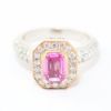 Picture of 14k Two Tone Gold Tourmaline & Diamond Ring