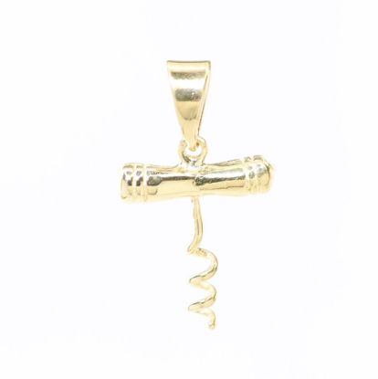 Picture of 14k Yellow Gold Corkscrew Pendant