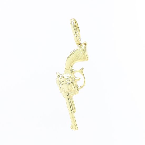 Picture of 14k Yellow Gold Revolver Pendant