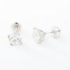 Picture of 14k White Gold Diamond Solitaire Earrings