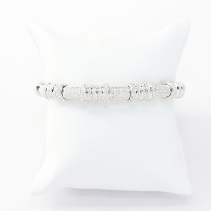 Picture of 18k White Gold Brilliant Pavé Set Diamond Cuff Bracelet