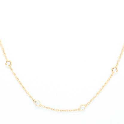 Picture of Tiffany & Co. 18k Rose Gold 'Diamonds By The Yard' Necklace