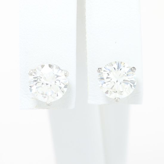 Picture of Platinum Diamond Solitaire Earrings