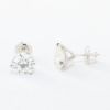 Picture of Platinum Diamond Solitaire Earrings