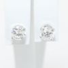Picture of 14k White Gold Brilliant Diamond Solitaire Earring Studs