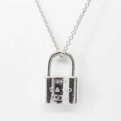 Picture of Tiffany & Co. 1837 Sterling Silver Lock Pendant