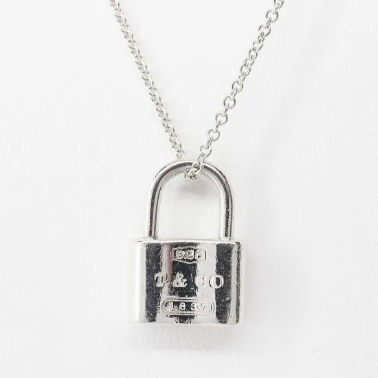 Picture of Tiffany & Co. 1837 Sterling Silver Lock Pendant