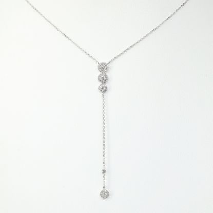 Picture of 14k White Gold Diamond Necklace