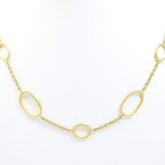 Picture of 18k/19k Yellow Gold Olive Branch Chain Necklace