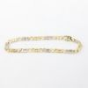 Picture of 14k Two Tone Figaro Link Chain Bracelet