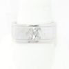Picture of 14k White Gold Hammered Men's Band