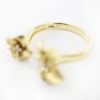 Picture of 14k Yellow Gold Diamond Plumeria Bypass Ring