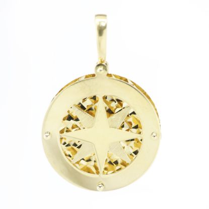 Picture of 14k Yellow Gold Compass Pendant