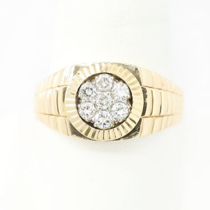 Picture of 14k Yellow Gold Brilliant Diamond Ring