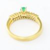 Picture of 18k Yellow Gold Emerald & Diamond Bridal Set