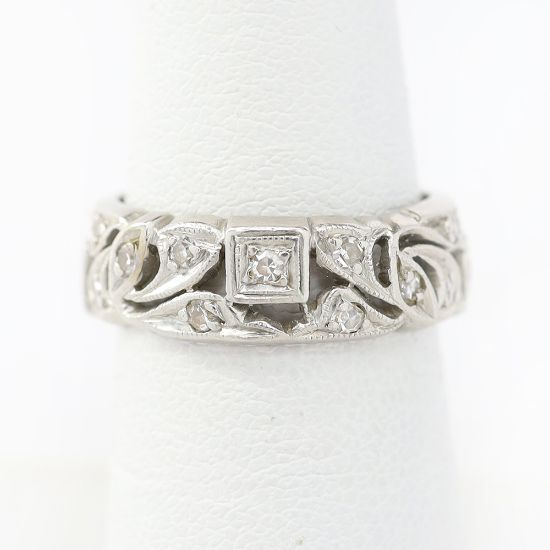 Picture of Vintage Platinum Diamond Band