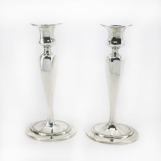Picture of Pair of 9" Candlesticks Sterling Silver
