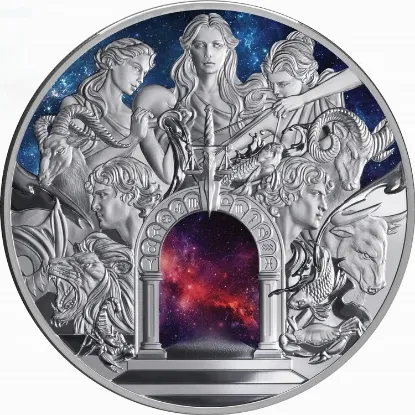 Picture of Signs of The Zodiac 5 Ounce Silver Coin 
