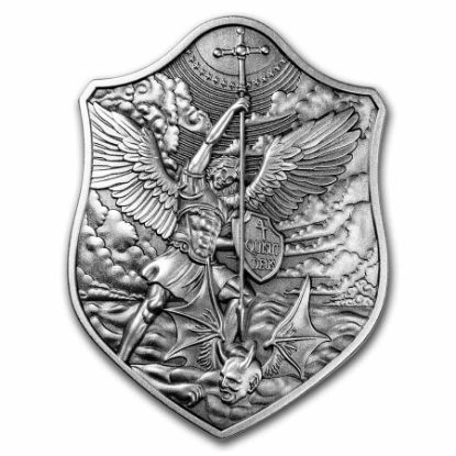 Picture of 2021 South Korea Shield of St. Michael 2 Ounce Silver Stacker
