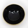 Picture of Mango Wood and Black Enamel Salad Bowl 