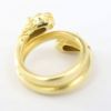 Picture of 18k Yellow Gold Panther Heads Ring