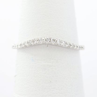 Picture of 14k White Gold Thin Diamond Band