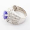 Picture of LeVian 18k White Gold Oval Cut Tanzanite & Diamond Ring