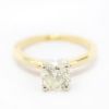 Picture of 14k Yellow Gold Brilliant Solitaire Diamond Ring
