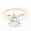 Picture of 14k Yellow Gold Brilliant Diamond Ring